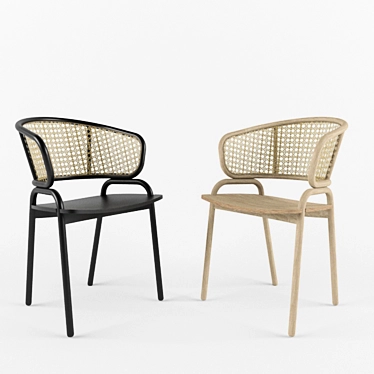 Elegant Frantz Chair 3D model image 1 