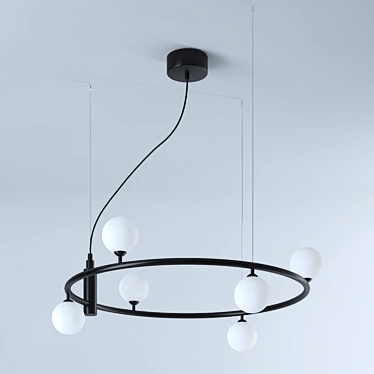 Opal Glow Pendant Light 3D model image 1 