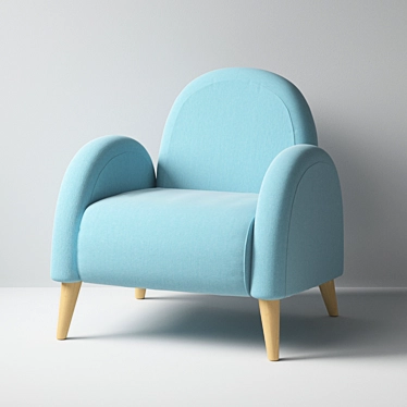 BEETLE Armchair: Comfort Meets Style 3D model image 1 