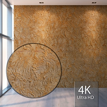 Elegant Seamless Plaster Texture 3D model image 1 