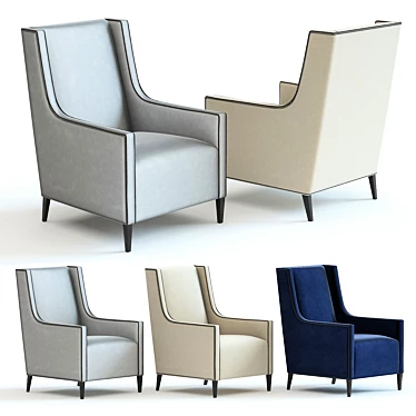 Elegant Christo Armchair: Exquisite Design & Supreme Comfort 3D model image 1 