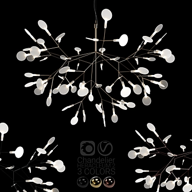 Heracleum II Chandelier: Elegant Lighting for Any Space 3D model image 1 