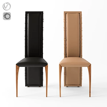 Elegant Il Pezzo 7 Chair 3D model image 1 