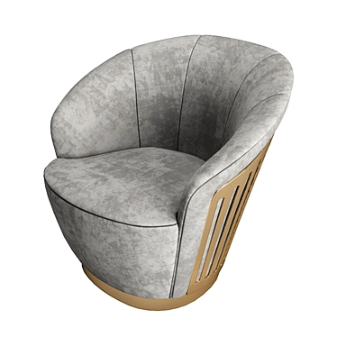 Giorgio Swivel Occasional Chair: Elegance in Motion 3D model image 1 