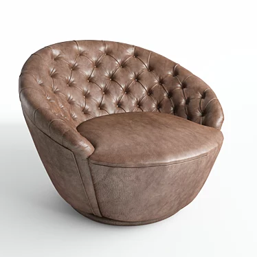 Agon Visionnaire: Luxurious Upholstered Chair 3D model image 1 