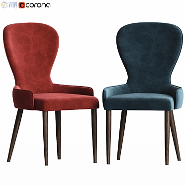 Luxury Leather Deephouse Chamonix Chair 3D model image 1 