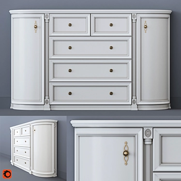 White chest of drawers