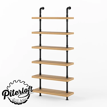 Industrial Loft Rack 3D model image 1 