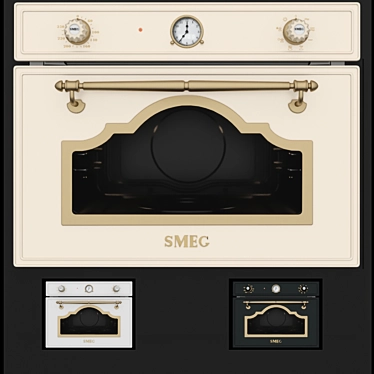 Smeg SF4750MPO Microwave: Sleek & Stylish Multifunction Oven 3D model image 1 