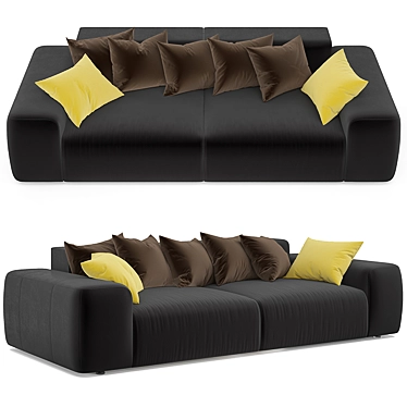 Homeaffaire Big Sofa, Comfortable and Stylish 3D model image 1 