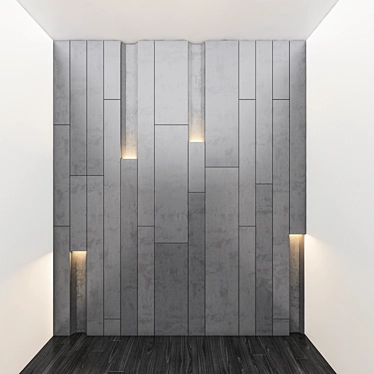 Elegant Wall Panel Solution 3D model image 1 