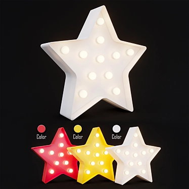 Glowing Starry Sky Nightlight 3D model image 1 