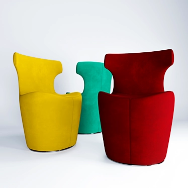 Comfortable and Stylish: Chair Mini Papilio 3D model image 1 