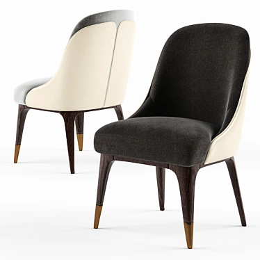 Covet Dining Chair: Elegant and Sophisticated Seating 3D model image 1 