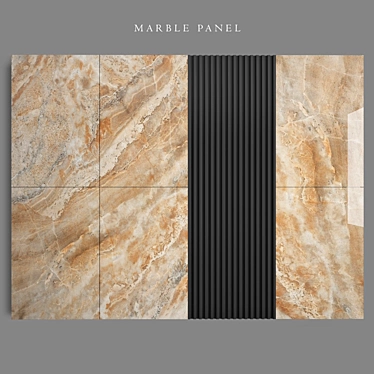 Modern 3D Wall Panel 3D model image 1 