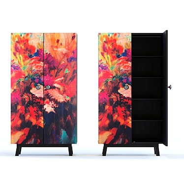 Dreamy Blooms Cabinet 3D model image 1 