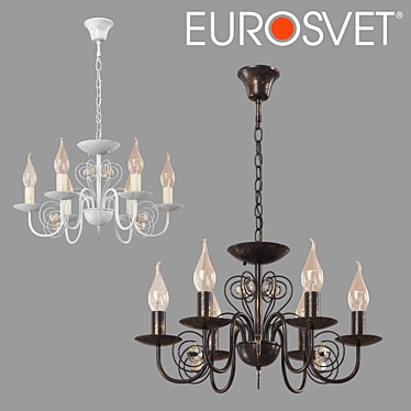 Tomas Eurosvet Suspended Chandelier 3D model image 1 