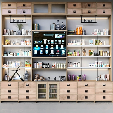 Beauty Cabinet: Salon Chic 3D model image 1 