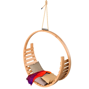 Elevate Your Outdoor Space: Tom Raffield Garden Swings 3D model image 1 