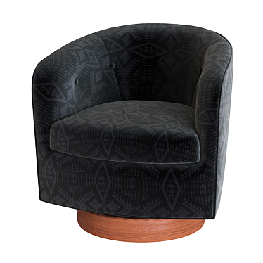 Leather Charm Armchair 3D model image 1 