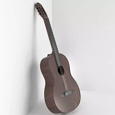 3D Max Acoustic Guitar Model 3D model image 1 