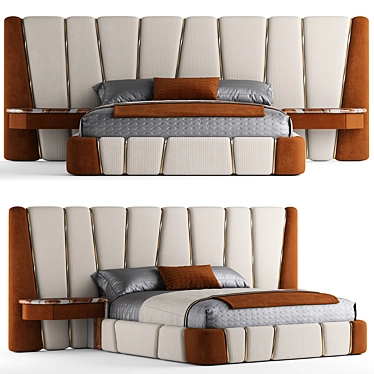 Elegant Dream Bed 3D model image 1 
