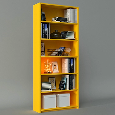 Modern and Versatile IKEA Billy 3D model image 1 
