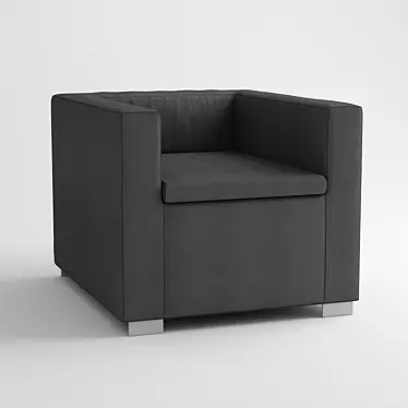 Portable Comfort: Minotti Suitcase Chair 3D model image 1 