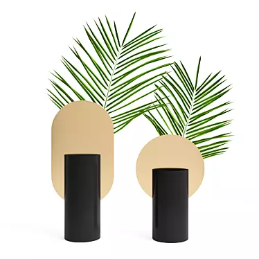 Geometric Art Vases: Genke and Malevich 3D model image 1 