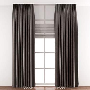 Elegant Drapery 393 3D model image 1 