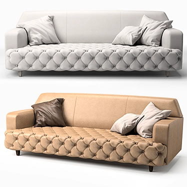 Modern CIACCI CHARLES Gold Sofa 3D model image 1 