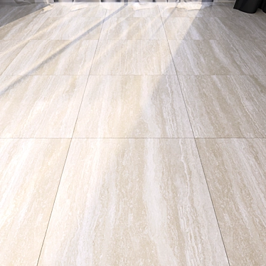 Luxury Marble Textured Floor Tiles 3D model image 1 