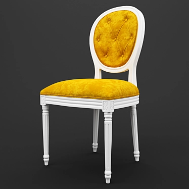Title: French Style Dining Chair 3D model image 1 