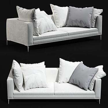 Hugo Sofa: Sleek, Modern, and Stylish 3D model image 1 