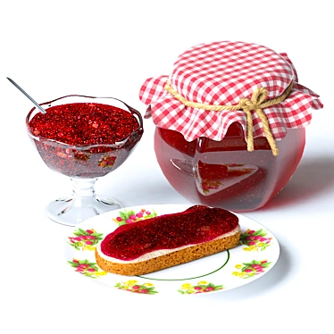 Vibrant Jam Set: 3D Model with VrayFur 3D model image 1 