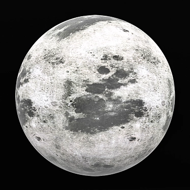 Lunar Scale Model 1/100000 3D model image 1 