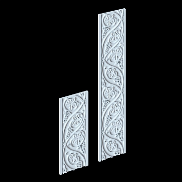 Afrasiab Sinusoid Carved Panels 3D model image 1 