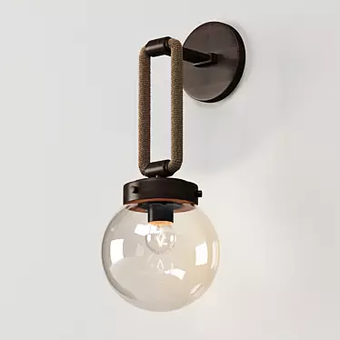 Seaside Rope Globe Sconce 3D model image 1 