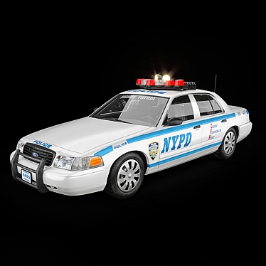 NY Police - TurboSmooth Vehicle 3D model image 1 