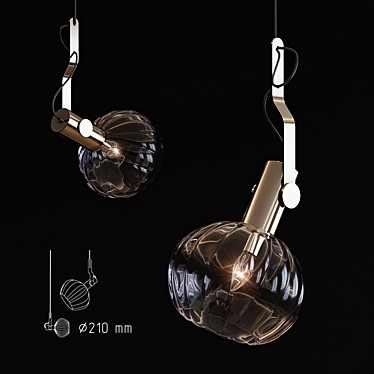 Sleek Suspension Light: Fleming 3D model image 1 