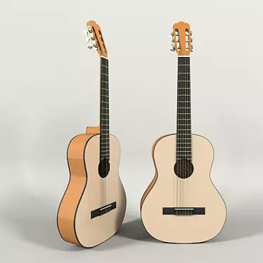 Affordable and Durable Colombo Acoustic Guitar 3D model image 1 