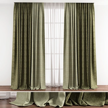 Curtain Revamp: Enhanced Design 3D model image 1 