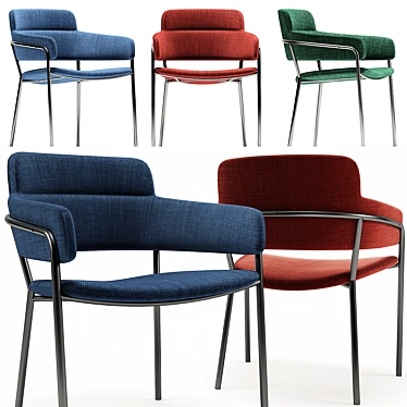 Lara Dining Chair - Sleek & Stylish 3D model image 1 