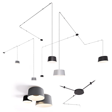 VIBIA TUBE modular pendant and ceiling system
