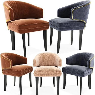 Minimalist Ibis Dining Chair: Stylish, Comfortable, and Versatile 3D model image 1 