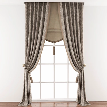 407 Curtain: Design and Structure Perfected 3D model image 1 