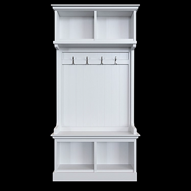 Russian-made Wide Wardrobe Module 3D model image 1 