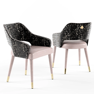 Elegant Ten Side Chair 120 - Timeless Design 3D model image 1 