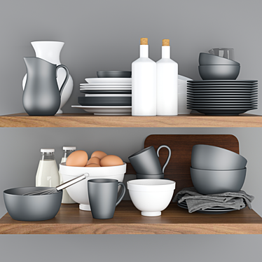 Complete Kitchen Set 3D model image 1 