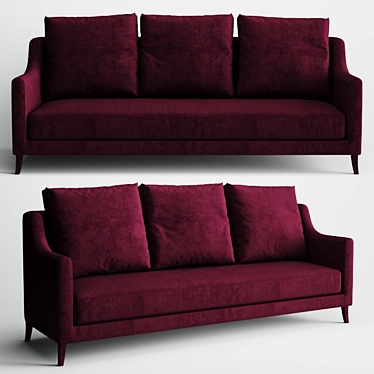 Couch Rustic Red